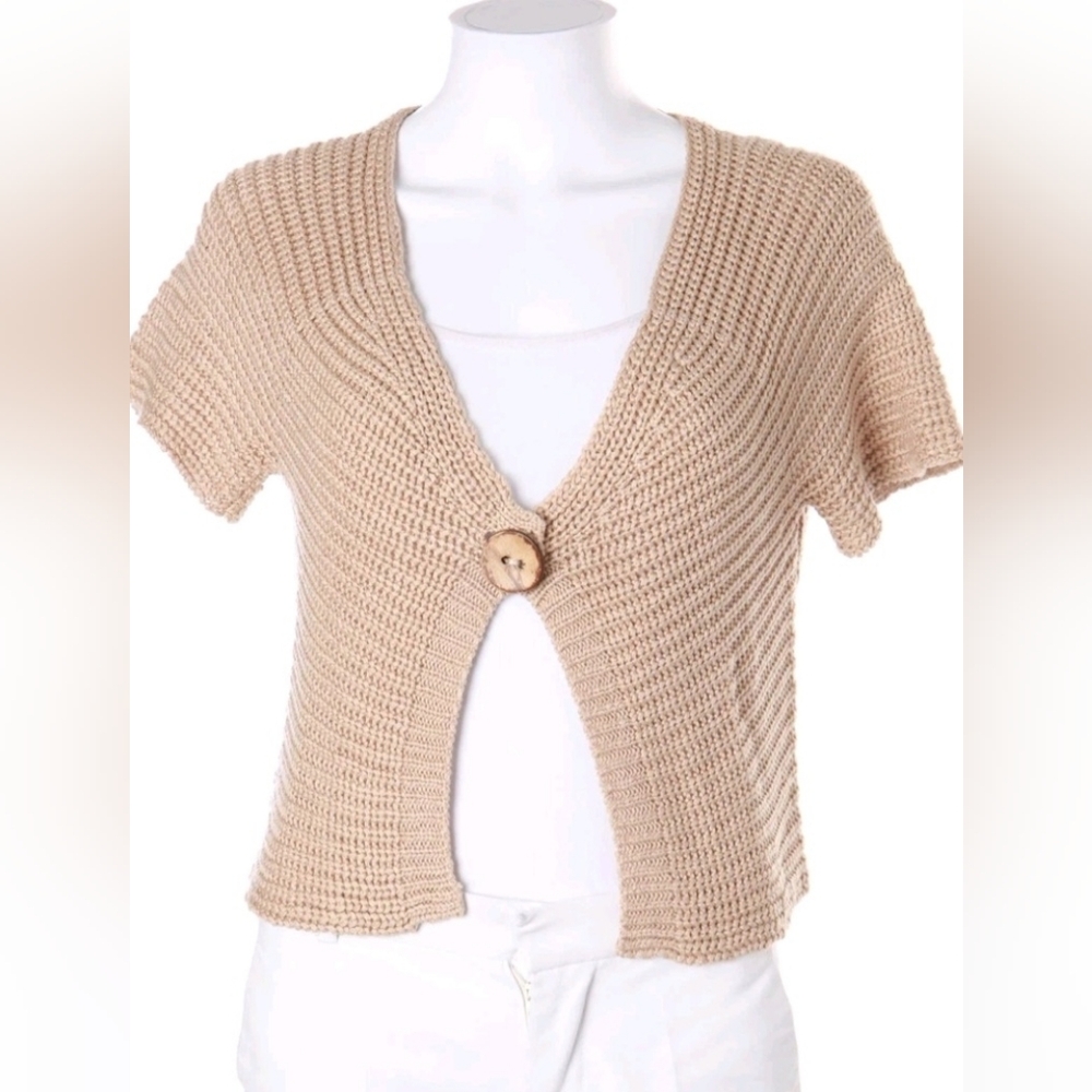 Banana Republic Beige Knit Cardigan